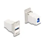 DeLOCK paneelikinnitusega v&otilde;tmestikmoodul USB 5 Gbps A-t&uuml;&uuml;pi emane B-t&uuml;&uuml;pi emasele