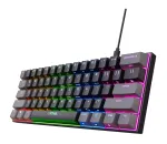 Trust GXT 867 Acira klaviatuur m&auml;ngimiseks USB QWERTZ saksa must hall 60% mehaaniline RGB
