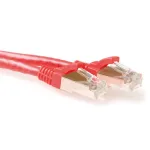 ACT punane 20 meetrine LSZH SFTP CAT6A paigalduskaabel, haardumiskindel, RJ45 pistikutega
