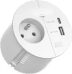 Pistikupesadega pikendusjuhe Bachmann LOOP IN CHARGE 938.302, 1 UTE-pistikupesa ja 1 USB 22W