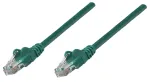 Intellinet v&otilde;rgukaabel, Cat5e, 0,25 m, roheline, CCA, U/UTP, PVC, RJ45, kullatud kontaktid, t&otilde;mbumisvastane, kaitsekummiga, eluaegne garantii