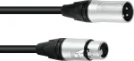 PSSO 3-kontaktiline XLR-kaabel 10 m, Neutrik-&uuml;hilduvate pistikutega heli ja DMX jaoks