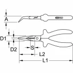 Plier KS Tools 117.1767 Weight 140 g Package 350x250x130 mm