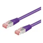 Wentronic goobay - patch-kaabel - RJ-45 (M) to RJ-45 (M) - 50,0m - SFTP, PiMF - CAT 6 - Halogeenivaba, Valatud, Haardekindel - Violetne (93544)