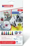 Marker Edding 4200 Must Sinine Pruun Roheline Punane Kollane 6 tk
