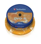 Verbatim DVD-R 4.7 GB 16x, spindle, 25 tk (43522)