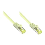 RJ45 patch-kaabel with Cat.7 toorkaabel and Latch Protection (RNS&reg;), S/FTP, PiMF, Halogeenivaba, 600 MHz, OFC, Hall, 0,15 m, Good Connections&reg; (8070R-002)