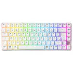 Mehaanilise stiiliga kompaktne juhtmevaba klaviatuur Cherry XTRFY K33 75% QWERTZ saksa valge USB + RF + Bluetooth RGB