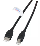 USB-kaabel EFB Elektronik K5203.1,8 1.8m USB A USB B Must