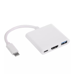 Akyga AK-AD-57 USB-C jaotur USB 3.0 A-t&uuml;&uuml;pi, USB-C ja HDMI 4K pesaga