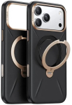 Telefonikest Torras Ostand Spin Vegskin Series iPhone 17 Pro Max jaoks, must