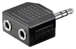 Goobay 11104 k&otilde;rvaklappide AUX-adapter, 3,5 mm pistik 1-st 2-ks, stereo