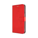 Fixed Opus Book Case Samsung Galaxy A37 5G jaoks, tehismaterjalist nahk, punane