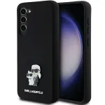 Karl Lagerfeld KLHCS23MSMHKCNPK k&otilde;va &uuml;mbris Samsung Galaxy S23+ S916 jaoks, silikoon, must, Karl & Choupette metalln&ouml;&ouml;p
