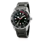 FOLLI FOLLIE Unisex Watch WF18T031BDK 36,5mm Stainless Steel Quartz Analog Black Dial Leather Strap