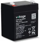 Voltage AGM Aku 12V 5Ah VE12-5.0 (6-9 aastat eluiga)