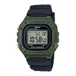 Casio W-218H-3AVDF Digitaalne kvartskell - Roheline vaik, 50m veekindlus, LED taustvalgustus