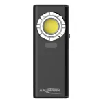 ANSMANN WL1200R laetav t&ouml;&ouml;tuba lamp, 1200 lm COB LED, 6500K, Li-Ion 4000 mAh, USB-C, Power Bank, IP54, magnetiline alus, konksud