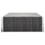 Supermicro SuperChassis 4U CSE-846BE1C-R609JBOD 24 pesaga kuumvahetatav SAS3/SATA3 JBOD-salvestuskorpus koos redundantse 600W Platinum toiteallikaga