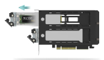 Icy Dock ExpressSlot Elite MB842M5P-B 2-kohaline M.2 NVMe SSD &ndash; PCIe 5.0 x8 eemaldatavate sahtlite adapter