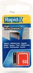 RAPID TOOLS Type 53 peened klambrid 6 mm tsingitud terasest, 1250 pakk 40109502