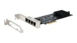 EXSYS Quad 5 Gigabit Ethernet PCIe x4 kaart (Realtek RTL8126) EX-60154
