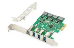 DIGITUS USB Pci-e laienduskaart USB 3.0, 4-pordiline A/F, kiibistik: VL805, isetoitega