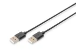 DIGITUS USB-&uuml;henduskaabel t&uuml;&uuml;p A M/m 1,8 m USB 2.0 &uuml;hilduv