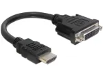 DeLOCK HDMI-DVI M/F kaabel 0,2 m