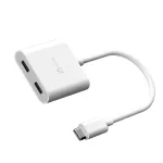 j5create JCA164-N USB-C kahekordseks USB-C adapter video v&otilde;i Power Delivery toega