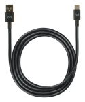 Mobilis 020013 Energia USB-A&ndash;USB-C kaabel, 1 m, must