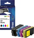 Cartridge Freecolor HP 903XL v&auml;rviline BK/C/M/Y taastatud