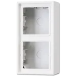 Pindpaigaldatav l&uuml;liti/pistikupesa kate JUNG LS 582 A WW &mdash; valge, Duroplast, 81&times;47&times;152 mm