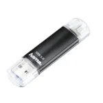 Hama Laeta Twin USB-m&auml;lupulk 256 GB USB Type-A / Micro-USB 3.2 Gen 1 (3.1 Gen 1) Must