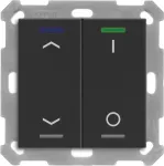MDT BE-TAL550206.C1 KNX surunupp Light 55 2-suunaline RGBW Must matt ruloo juhtimine l&uuml;litamine 1 (BE-TAL550206.C1)