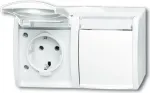 Busch Jaeger 2084-0-0715 Pistikupesa CEE 7/3 Valge (2084-0-0715)