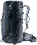 Seljakott DEUTER Trail 16 SL must &mdash; 16 L h&uuml;dratatsiooniga &uuml;hilduv p&auml;evakott, naistespetsiifiline istuvus