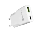 Toiteadapter NATEC Ribera NUC-2376 &mdash; 1&times; USB-A, 1&times; USB-C, 3 A v&auml;ljund