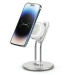 Telefonihoidik SODI SIM-300 h&otilde;bedane MagSafe &mdash; lauahoidik MagSafe-&uuml;hilduvale iPhone'ile