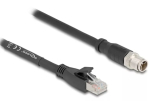 V&otilde;rgukaabel DeLOCK 80579 M12 to RJ-45 Cat5e 2 m Must