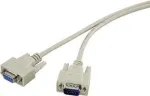 Renkforce 1403826 jadapordi pikenduskaabel, 9-pin D-Sub pistik/pesa, 5 m, beež