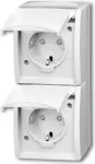 Busch Jaeger 20-02 EBW-54 pistikupesa CEE 7/3 Valge (2084-0-0722)