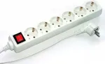 Pikendusjuhe e+p E 60/3 3m 6 vahelduvvoolu pistikupesa valge