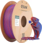 PLA MATTE DUAL 1,75mm PUNANE SININE 1kg ESUN 3D FILAMENT (PLA-MTD175B-RU1P1)