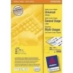 Isekleepuv printerisilt Avery Coloured Labels kollane 105 x 148 mm