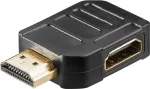 Goobay HDMI&trade;-Winkeladapter 270&deg; horizontal, 8K @ 60 Hz, Gold-Plated (65750)