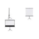 Projektsiooniekraan Franken X-tra!Line LWST215, formaat 1:1, pilt 1500&times;1500 mm, kaasaskantav statiiviekraan
