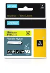 DYMO Rhino Industrial paindlikud nailonkleebised | 19 mm x 3,5 m | must tr&uuml;kk kollasel | isekleepuv | Rhino ja LabelManager sildivalmistajatele