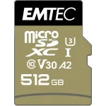 M&auml;lukaart Emtec 512GB MicroSDXC UHS-I ECMSDM512GXC10SP