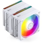 CPU jahuti Jonsbo CB80 kahe torniga ja 2&times;120 mm PWM ARGB ventilaatoriga &mdash; valge